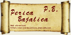 Perica Bajalica vizit kartica